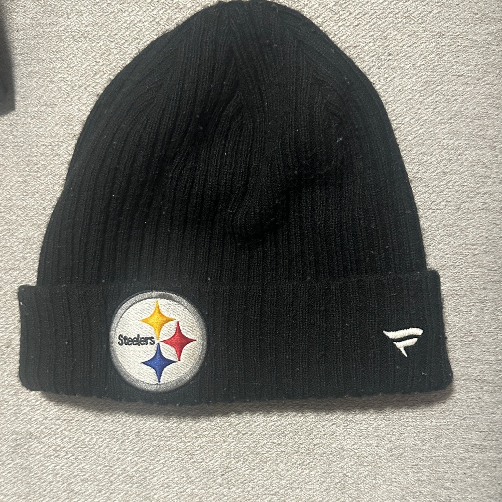 Fanatics Men's Black Steelers Beanie